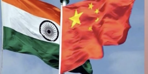 The Flags of India and China